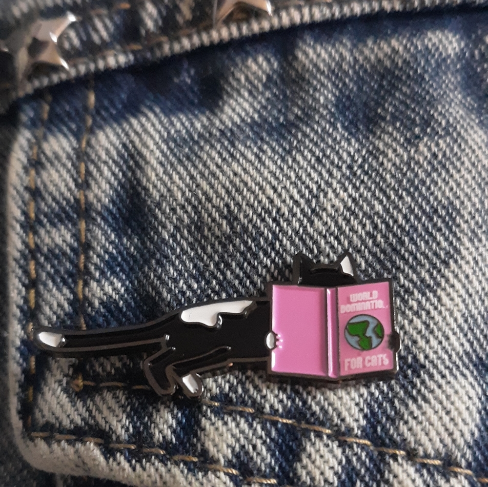 SOLD! Lucipurr! Custom witchy kitty vintage jacket- ONE OF A KIND! - Picture 7 of 16